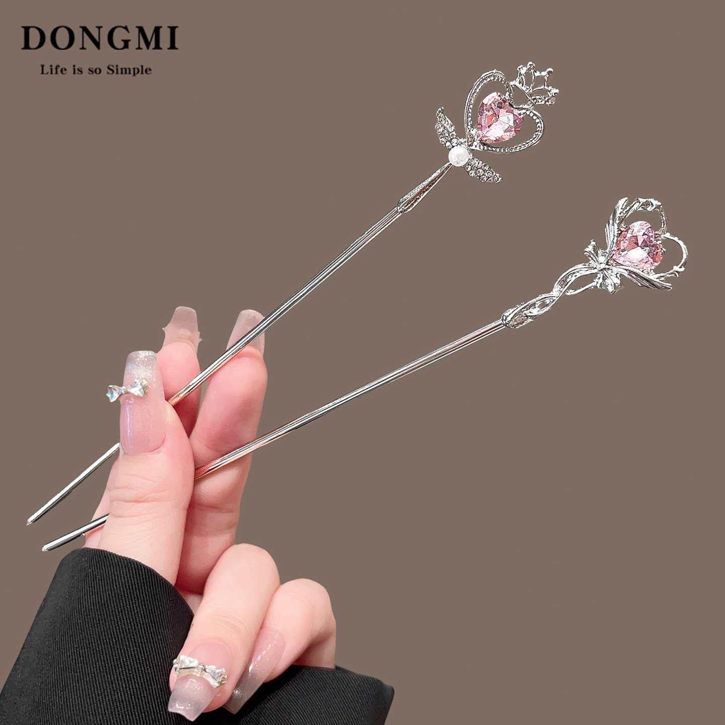 魔法棒发簪日系可爱少女心头饰2025新款发钗简约时尚小众盘发簪子