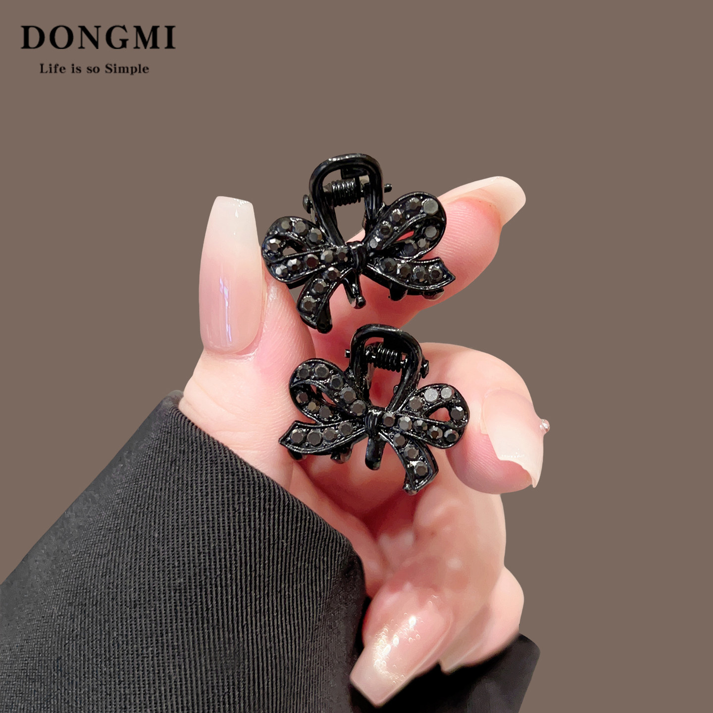 精致蝴蝶结水钻小抓夹女高级感发夹公主头饰小号侧边前额刘海夹子,饰品/流行首饰/时尚饰品新,发饰,淘宝优惠券,粉丝福利购,淘宝优惠卷