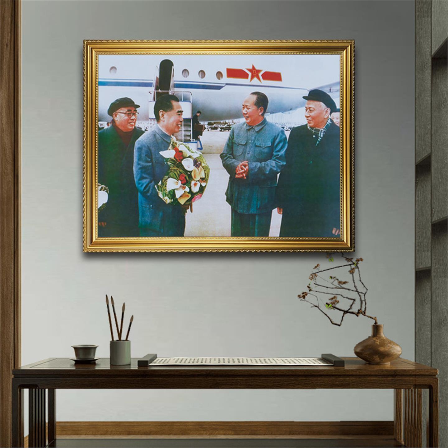 毛王席像挂相墙画贴席东像办公室壁挂画像画墙面有框挂件客厅有框