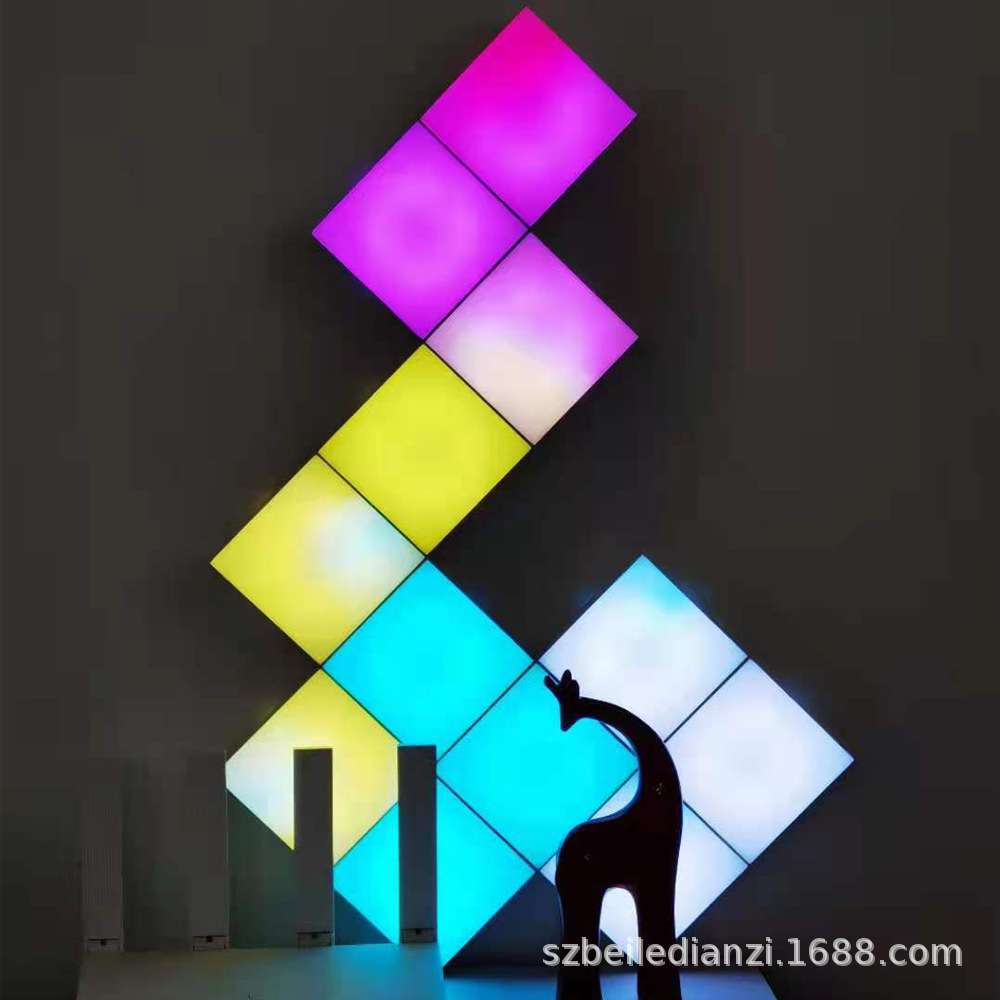 BL-S20S声控六边形壁灯七彩节奏灯自由拼接拾音灯LED装饰灯