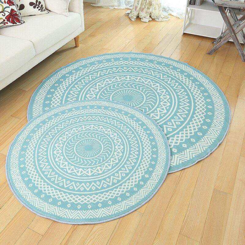 素淡优雅圆形地垫北欧转椅吊篮可机洗客厅圆形地毯卧室现代简约,3C数码配件,USB灯,淘宝优惠券,粉丝福利购,淘宝优惠卷