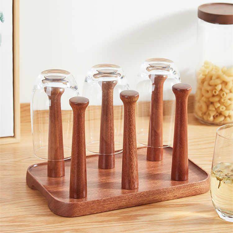 家用木制杯架实木茶杯架玻璃杯子倒挂架沥水架收纳杯架子置物架,电子元器件市场,其它元器件,淘宝优惠券,粉丝福利购,淘宝优惠卷