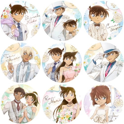 江户川柯南30周年系列徽章吧唧谷子怪盗基德灰原哀周边谷子挂件