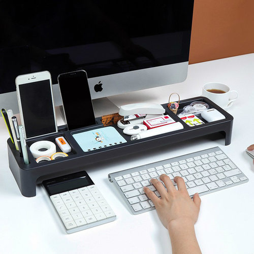 极速.Organizer Pencil Holder Cell Phone Stand Grid Multi-fun