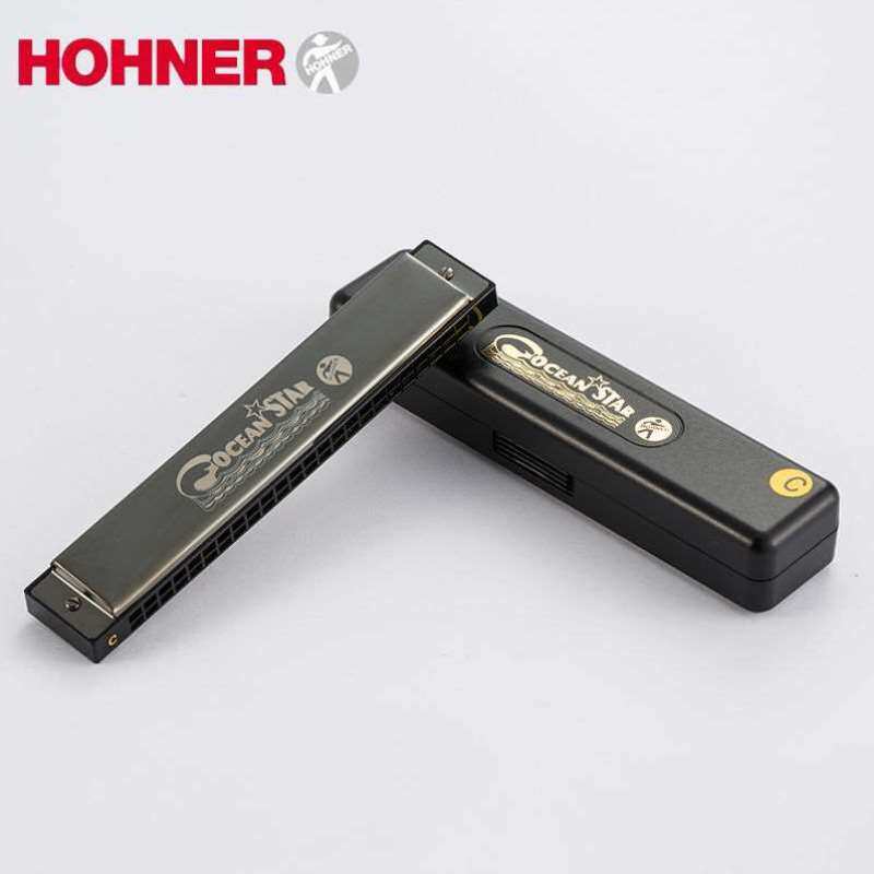 和莱口琴24孔复音C调德国进口成人专业演奏级初学者学生儿童入门