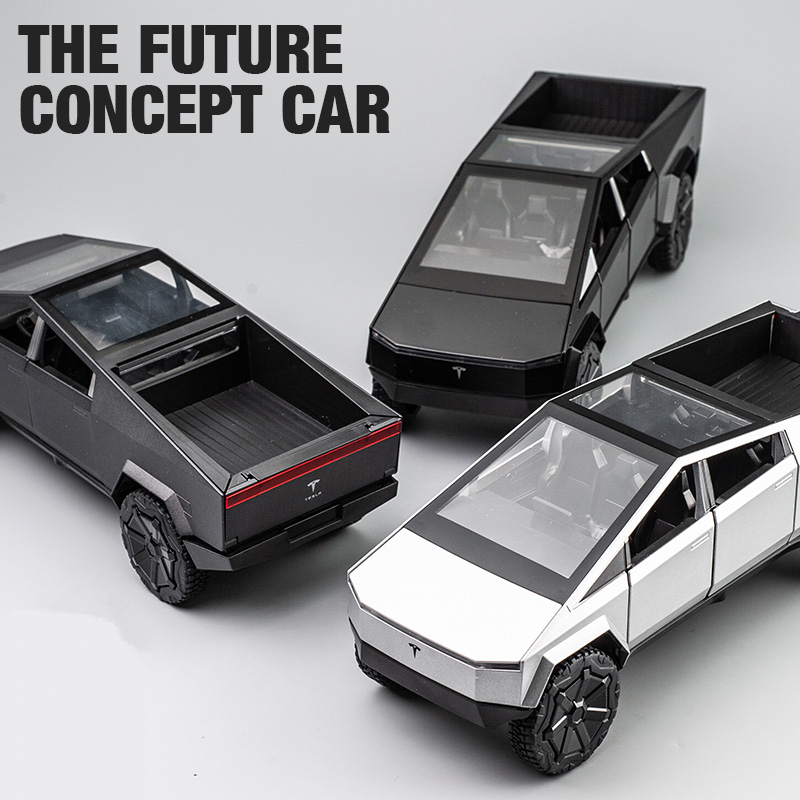 1/24 Tesla Cybertruck Pickup Alloy Car Truck Model Diecasts