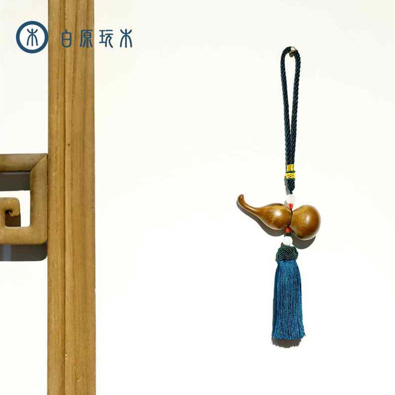极速厂促金丝楠木雕小葫芦手把件手捻把玩紫皮精品实木Q檀木汽车