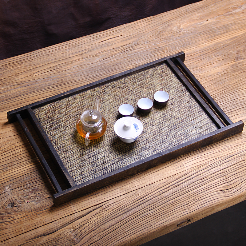 日式折叠茶台移动茶盘 迷你小号功夫茶桌实木干泡台榻榻米茶座桌