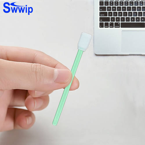 好货净化棉棒SW-PS707聚酯纤维无尘布头棉棒净化擦拭棒100支/包