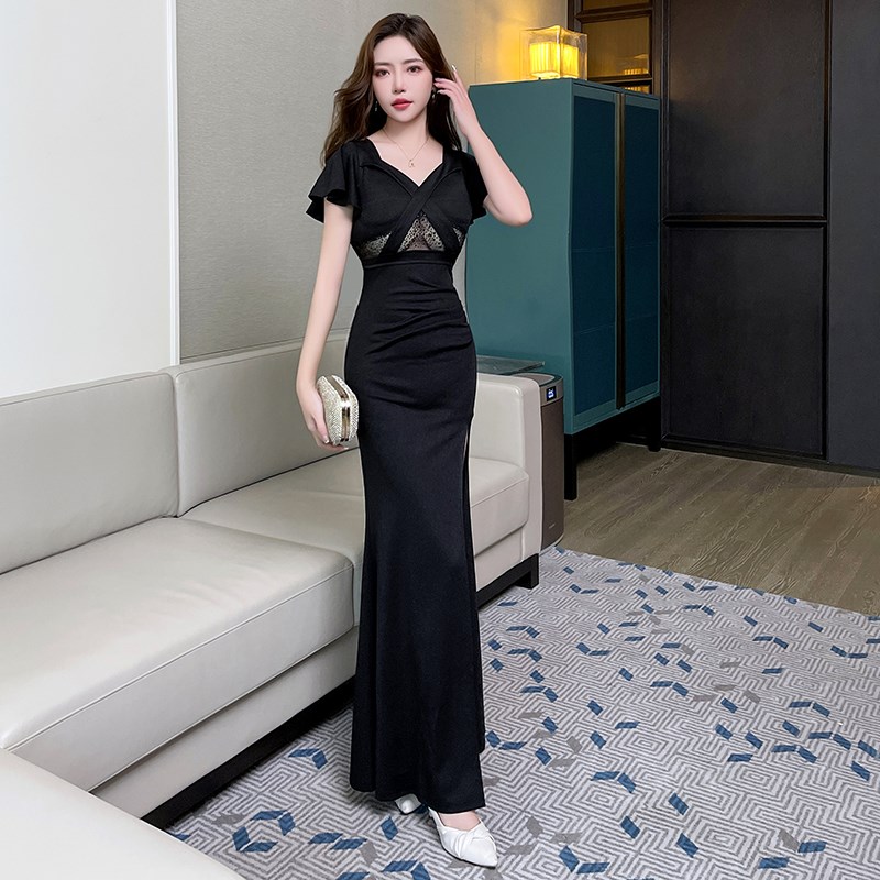 好货性感连衣裙2025新款酒店夜店夜总会紧身低胸工衣桑拿足浴技师