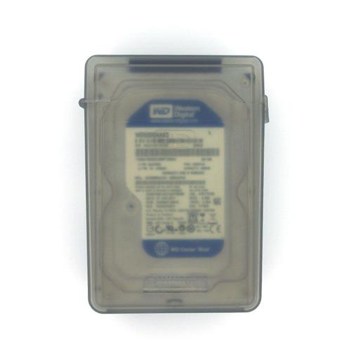 5个装 硬碟PP盒3.5寸保护盒保护包资料存放盒彩色收纳盒标签分类