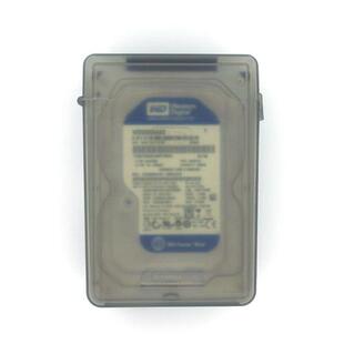 5个装 硬碟PP盒3.5寸保护盒保护包资料存放盒彩色收纳盒标签分类