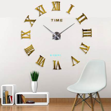 New Fashion 3D Big Size Wall Clock Large Digitial New Size N