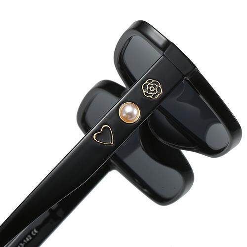 极速认准抖音【奥莱】24新款太阳眼镜时尚百搭镶珍珠方框气质太阳