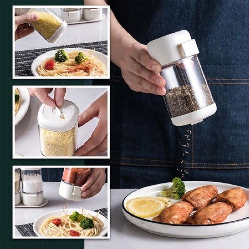 Household Metering Press Salt Sprinkling Tank Kitchen