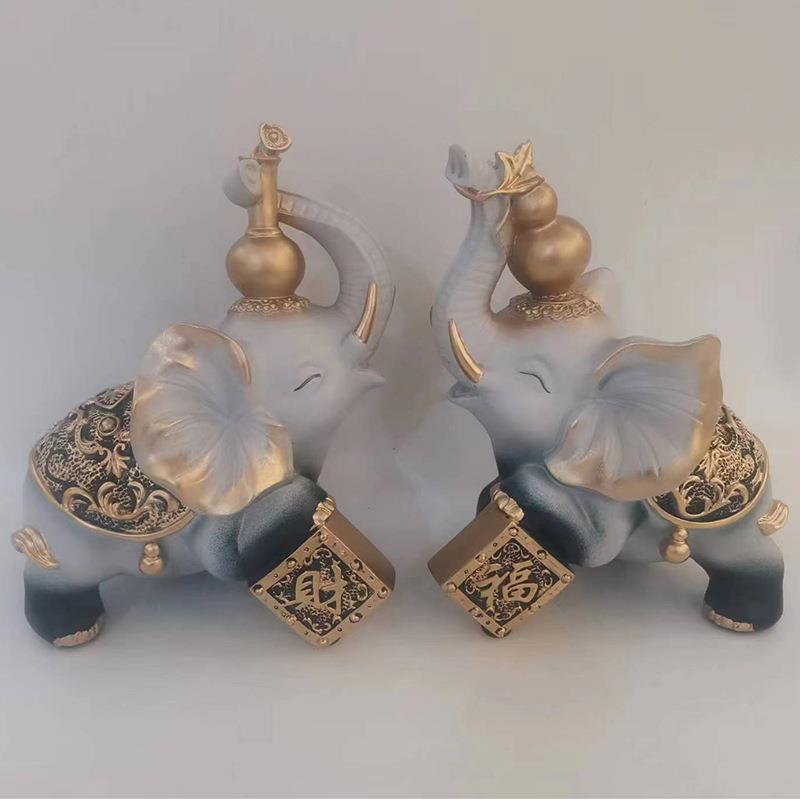 客厅大象摆件 招财家居 软装饰品 万象更新 开业送礼