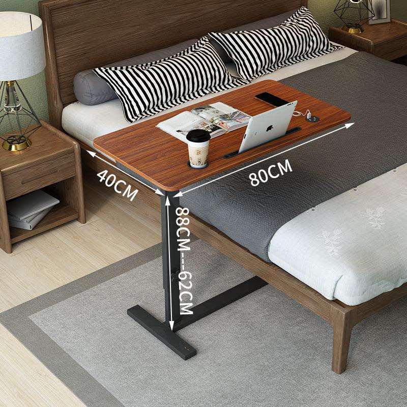 床边桌源头厂家气动款可移动升降侧边桌懒人学习写字桌床边桌