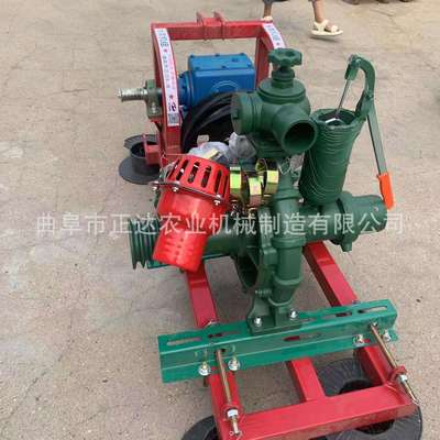 拖拉机后悬挂4寸高压喷灌水泵 多种动力灌溉抽水机 农用浇灌水泵