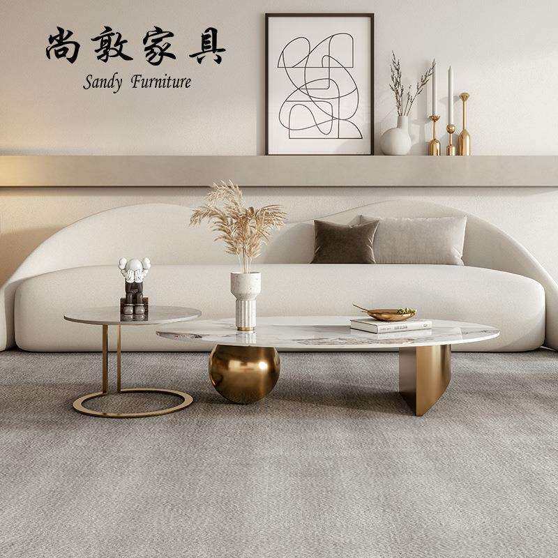 轻奢岩板茶几组合椭圆意式现代简约设计师网红不锈钢茶几边几组合,农机/农具/农膜,播种栽苗器/地膜机,淘宝优惠券,粉丝福利购,淘宝优惠卷