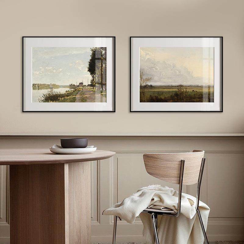 北欧复古风景美式轻奢卧室床头艺术横板客厅装饰画法式名画挂画,农机/农具/农膜,播种栽苗器/地膜机,淘宝优惠券,粉丝福利购,淘宝优惠卷