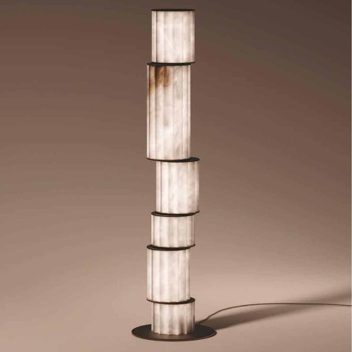 现代中式天然云石落地灯客厅个性别墅设计师样板房售楼部台灯跨境