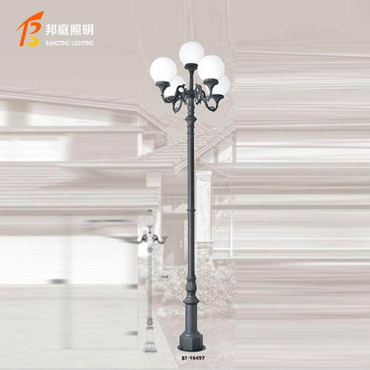 发户外2米3米精铸铝双头led欧式庭院灯防水花园小区仿古景观灯