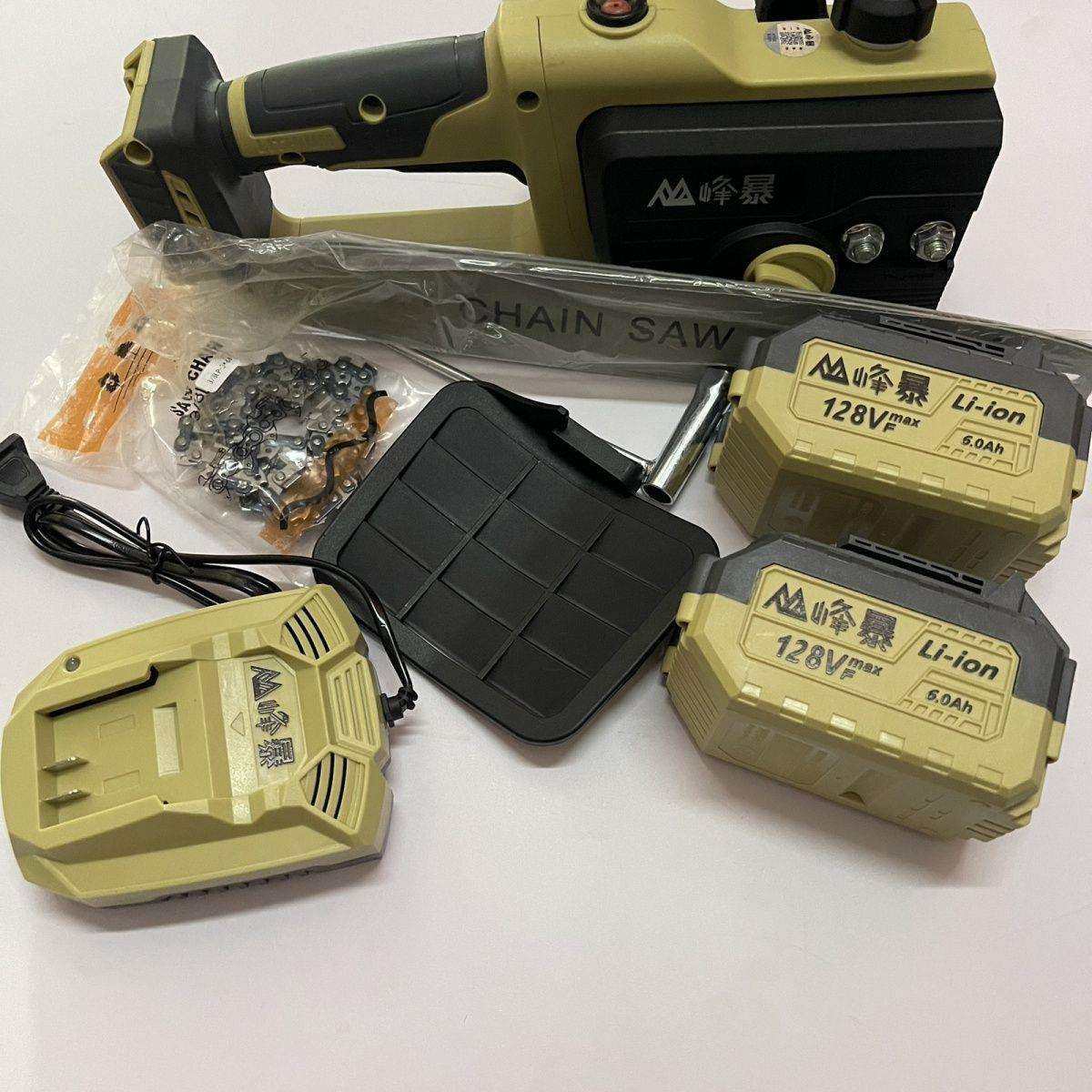 峰暴12寸锂电单手无刷电锯家用链条油锯劈柴小型锯链条多功垒德株,农机/农具/农膜,播种栽苗器/地膜机,淘宝优惠券,粉丝福利购,淘宝优惠卷