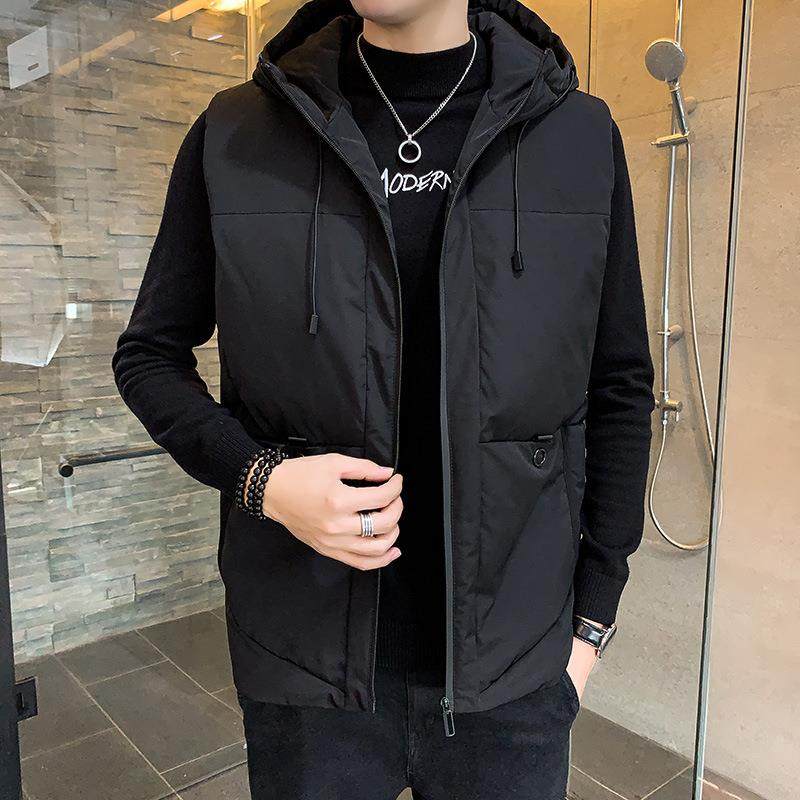 男士马甲秋冬季韩版潮流羽绒棉马夹男新款外套加肥加大码背心坎肩