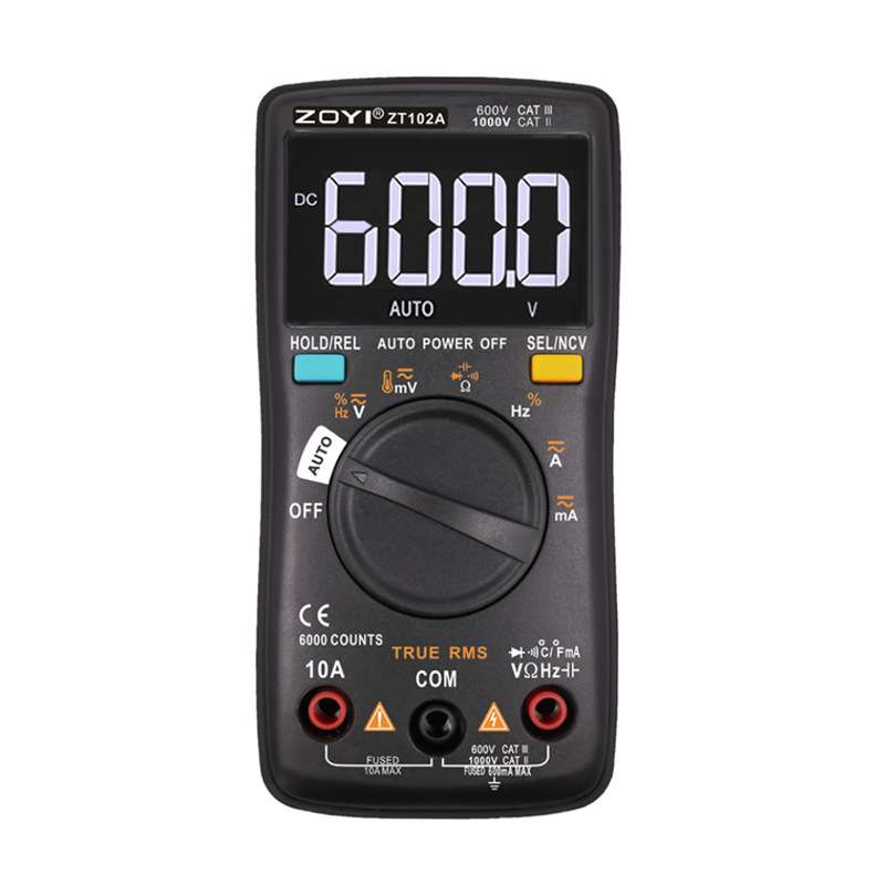 ZOYI/众仪数字万用表ZT111智能防烧电工家用维修万用表便携万用表