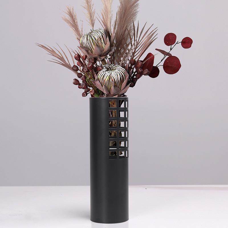 现代简约轻奢花器金属镂空花瓶样板房间售楼处软餐桌圆柱花器摆件,农机/农具/农膜,播种栽苗器/地膜机,淘宝优惠券,粉丝福利购,淘宝优惠卷