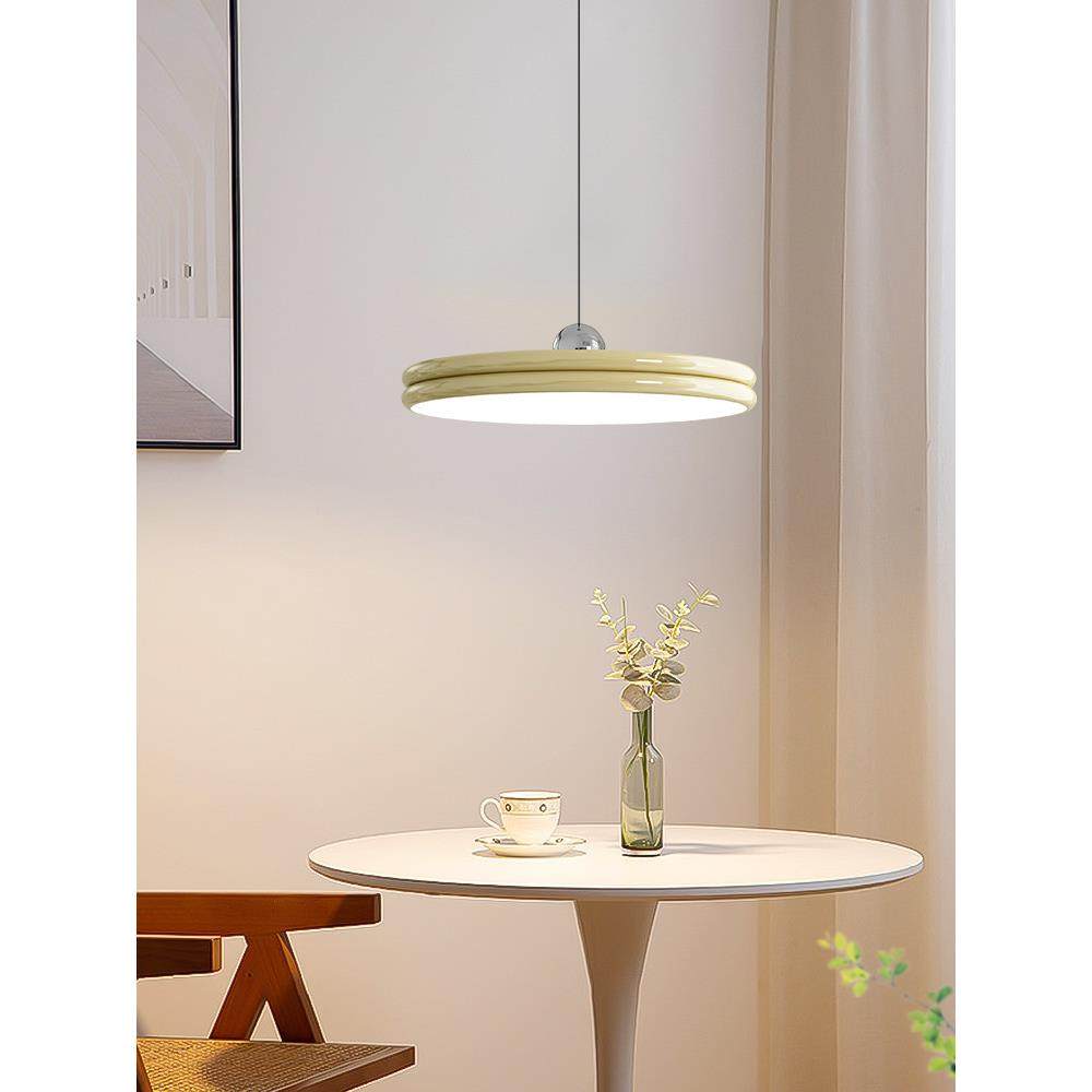 创意飞碟奶油风餐厅吊灯现代简约2023新款餐桌网红设计师吧台灯,农机/农具/农膜,播种栽苗器/地膜机,淘宝优惠券,粉丝福利购,淘宝优惠卷