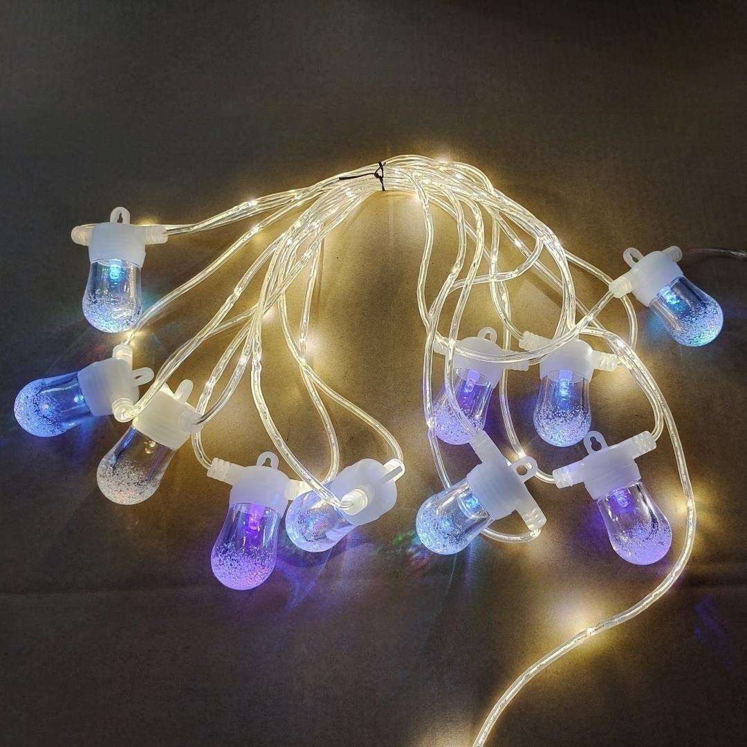 新款户外室外跑马灯串万圣节圣诞节日装饰彩灯庭院氛围装饰灯串