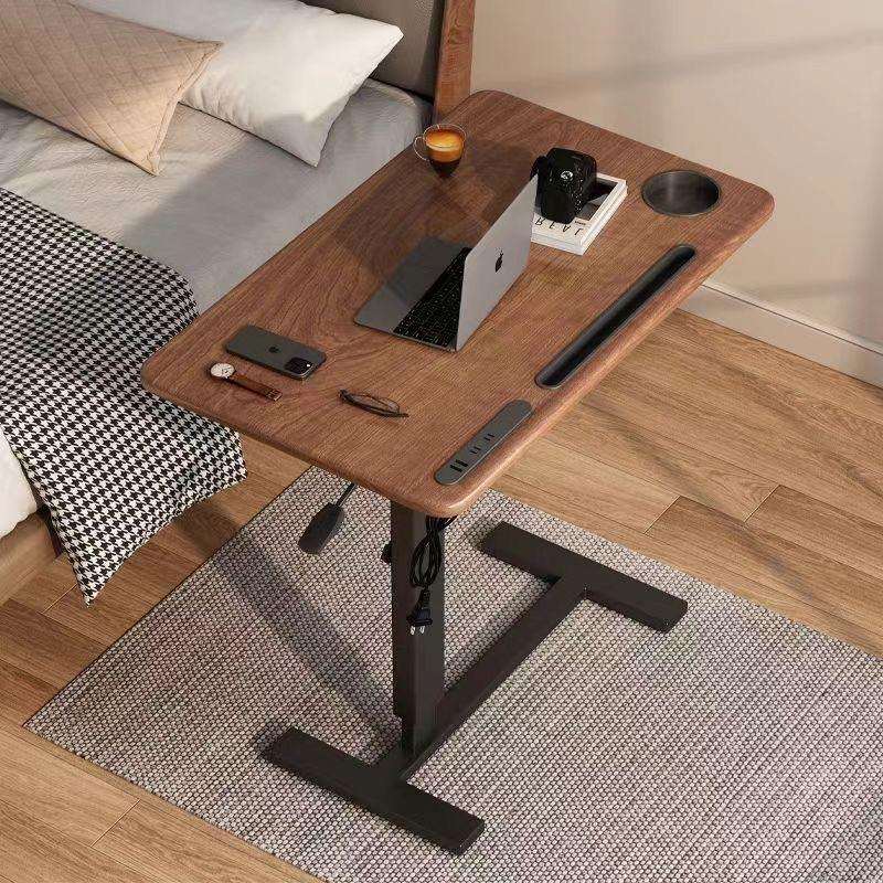 可移动床边桌升降电脑桌卧室家用学生学习书桌简约折叠办公小桌子