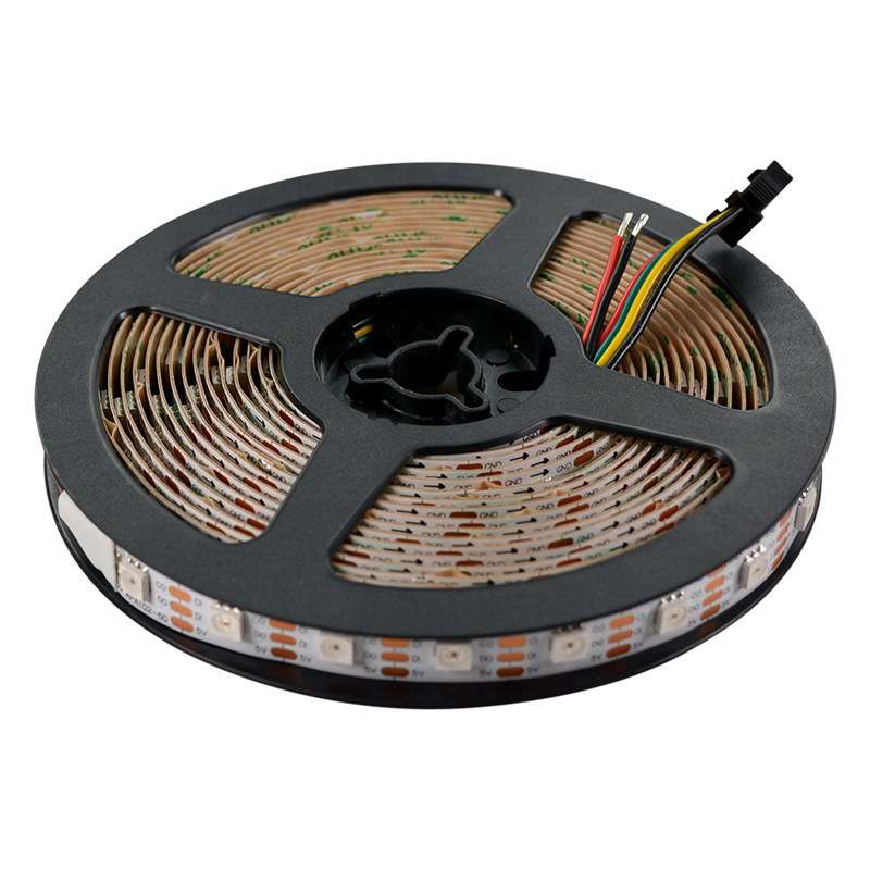 APA102升级款HD107S内置IC幻彩60灯5050RGB单点单控不防水灯带