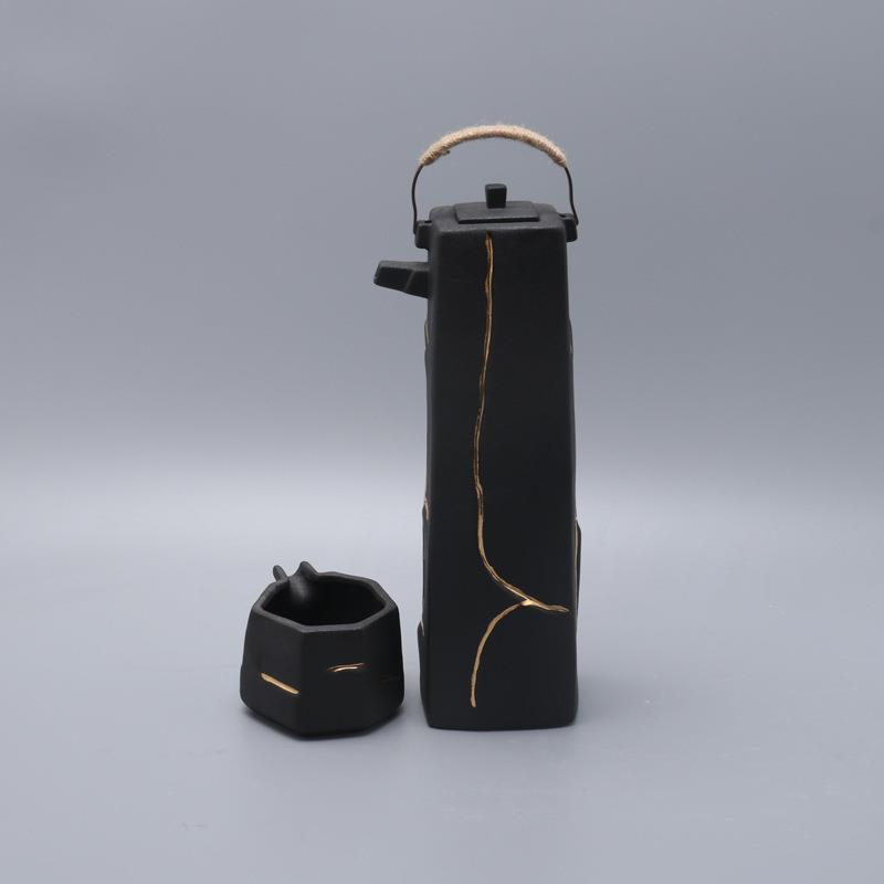 新中式客厅茶桌陶瓷摆件现代轻奢软装配饰室内玄关酒店器皿装饰品