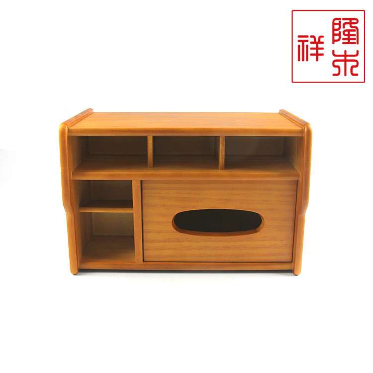 厂家供木质精美纸巾盒 欧式带抽屉收纳抽纸盒  应多功能纸巾盒