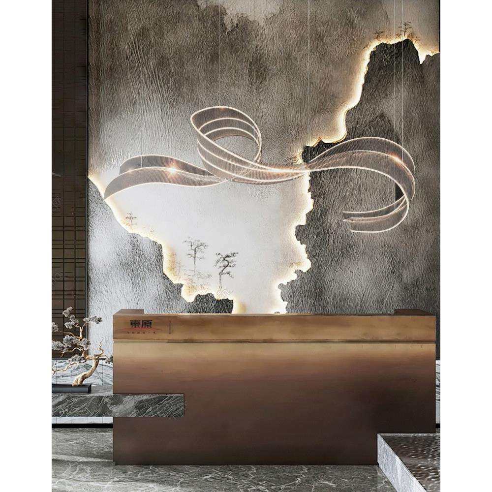 古镇工厂中山工厂直销现代中式飘带吊灯酒店前台宴会厅餐饮大堂灯,鲜花速递/花卉仿真/绿植园艺,割草机/草坪机,淘宝优惠券,粉丝福利购,淘宝优惠卷