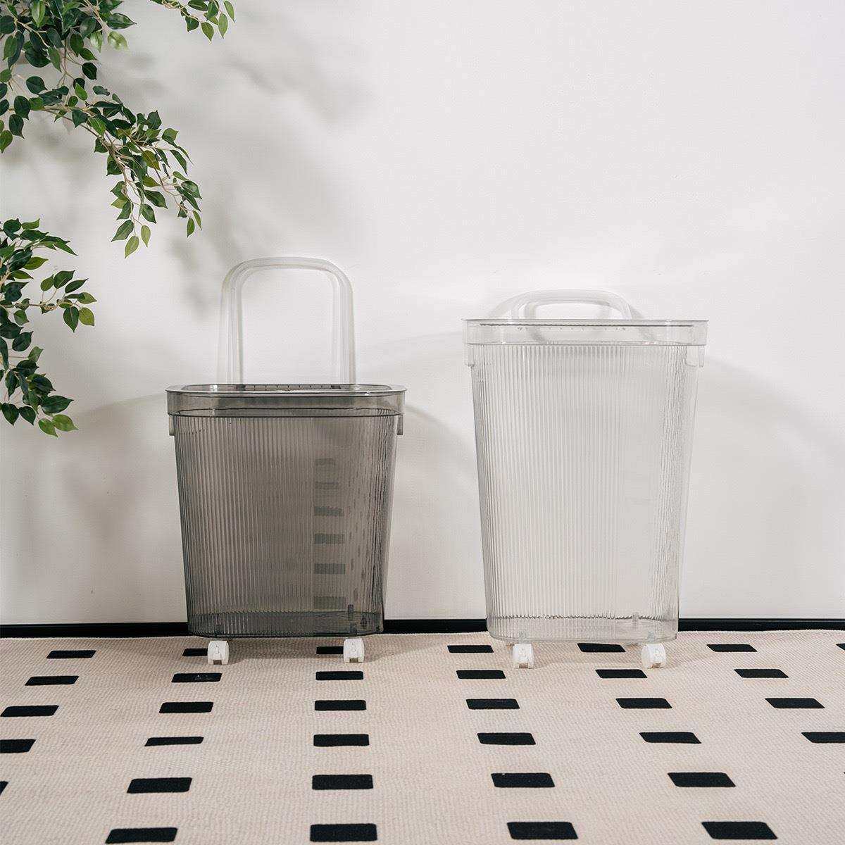 透明脏衣篮家用脏衣篓大容量收纳筐浴室洗澡放衣神器带轮篮子,鲜花速递/花卉仿真/绿植园艺,割草机/草坪机,淘宝优惠券,粉丝福利购,淘宝优惠卷