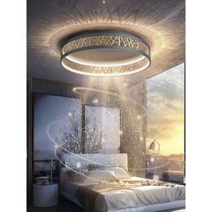 卧室灯吸顶灯简约现代北欧灯饰创意轻新温馨鸟巢网红书房房间灯具