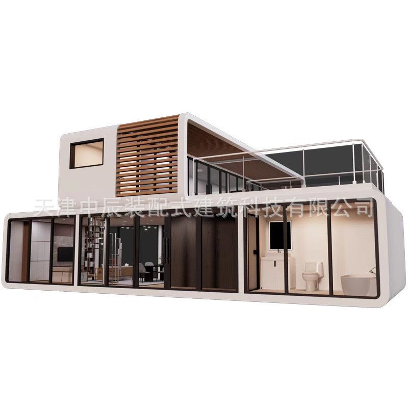 新疆苹果舱太空舱集装箱住人箱房板房带装修集成房屋民宿移动仓活