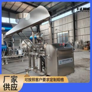 上料提升機搭配不銹鋼肉制品周轉小料車使用 滾揉機不銹鋼液壓式