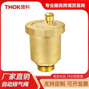 唐科阀门常压螺纹泄压全铜直排阀黄铜自动排气快速直通单向排气阀