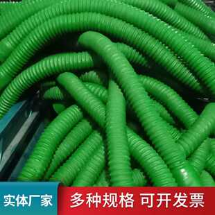 玻璃厂钢化炉专用风管绿色耐高温橡胶管橡胶波纹伸缩管排烟管软管