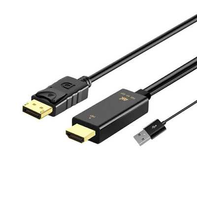 HDMI转DP带供电高清转换器 4K 60HZ HD to DP Adapter
