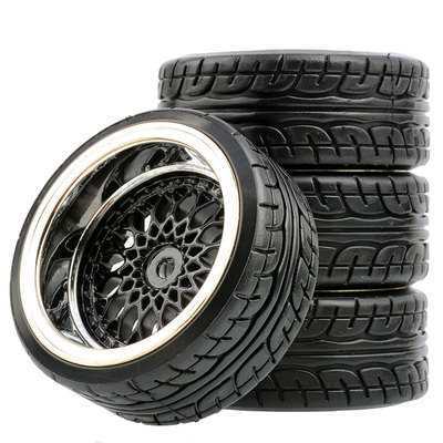 1:10漂移轮胎HSP94123樱花D4D5田宫TT01TT02平跑房车京商FW06硬胎