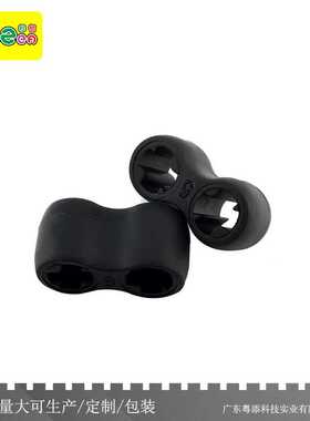 小颗粒积木45590益智科教1x2轴橡胶减震缓冲积木科技件直销