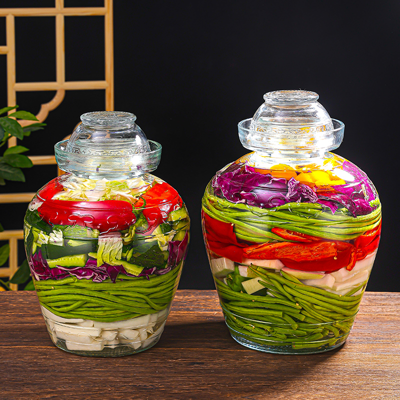 泡菜坛子家用玻璃密封大容量加厚