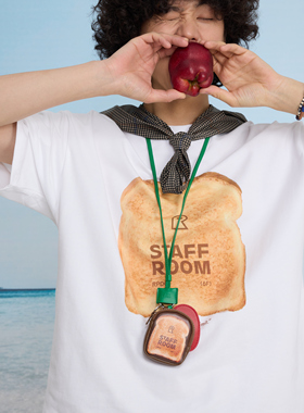 【春夏新品】STAFFROOM“早餐配件”多功能脖挂个性面包脖挂包挂