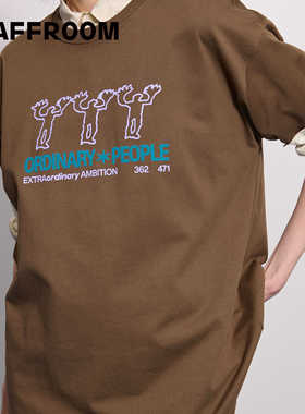 STAFFROOM  “普通人物” 植绒印花T恤