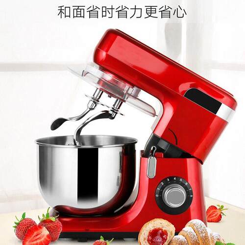 厂家预定6L家用双刀厨师机全自动和面机搅拌打蛋鲜奶机国内款
